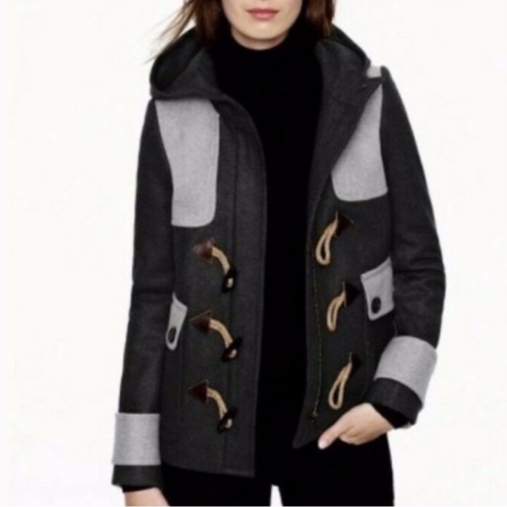 J. Crew Gray Toggle Coat